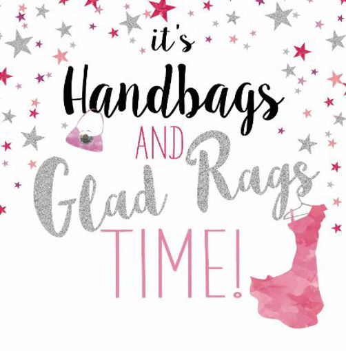 Picture of ITS HANDBAGS & GLAD RAGS TIME BLANK CARD